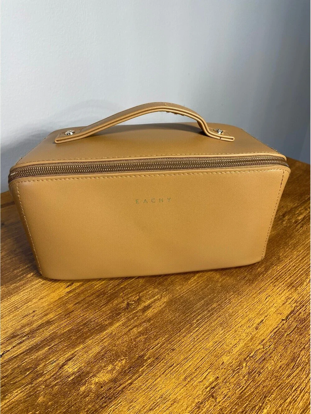 EACHY New CamelColor FlatLay Makeup Bag Travel Festival Camp